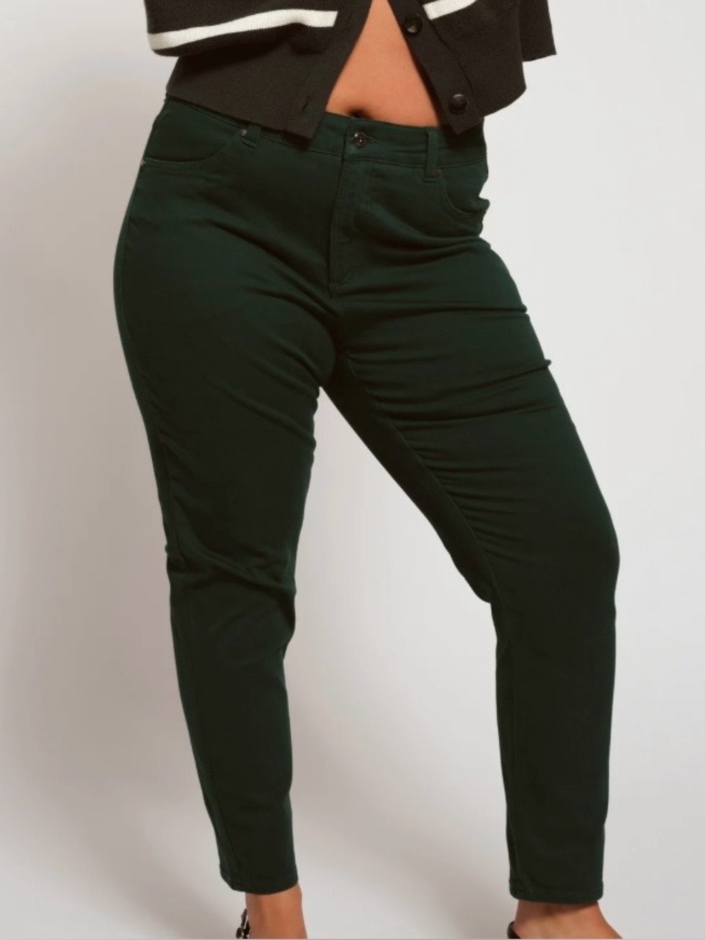 Universal Standard Olive Green Skinny Jeans Size 18L